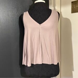 Lucky Brand Mauve Swing Tank Top with Criss Cross Back 💜